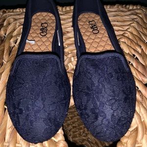 NEW Navy Lace Flats